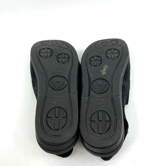 Mephisto Black Suede Open Toe Slingback Sandals Women's 8 US - Picture 8 of 9